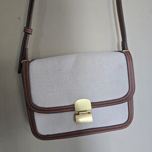 Elegant Brown and White Women's Mango Bag